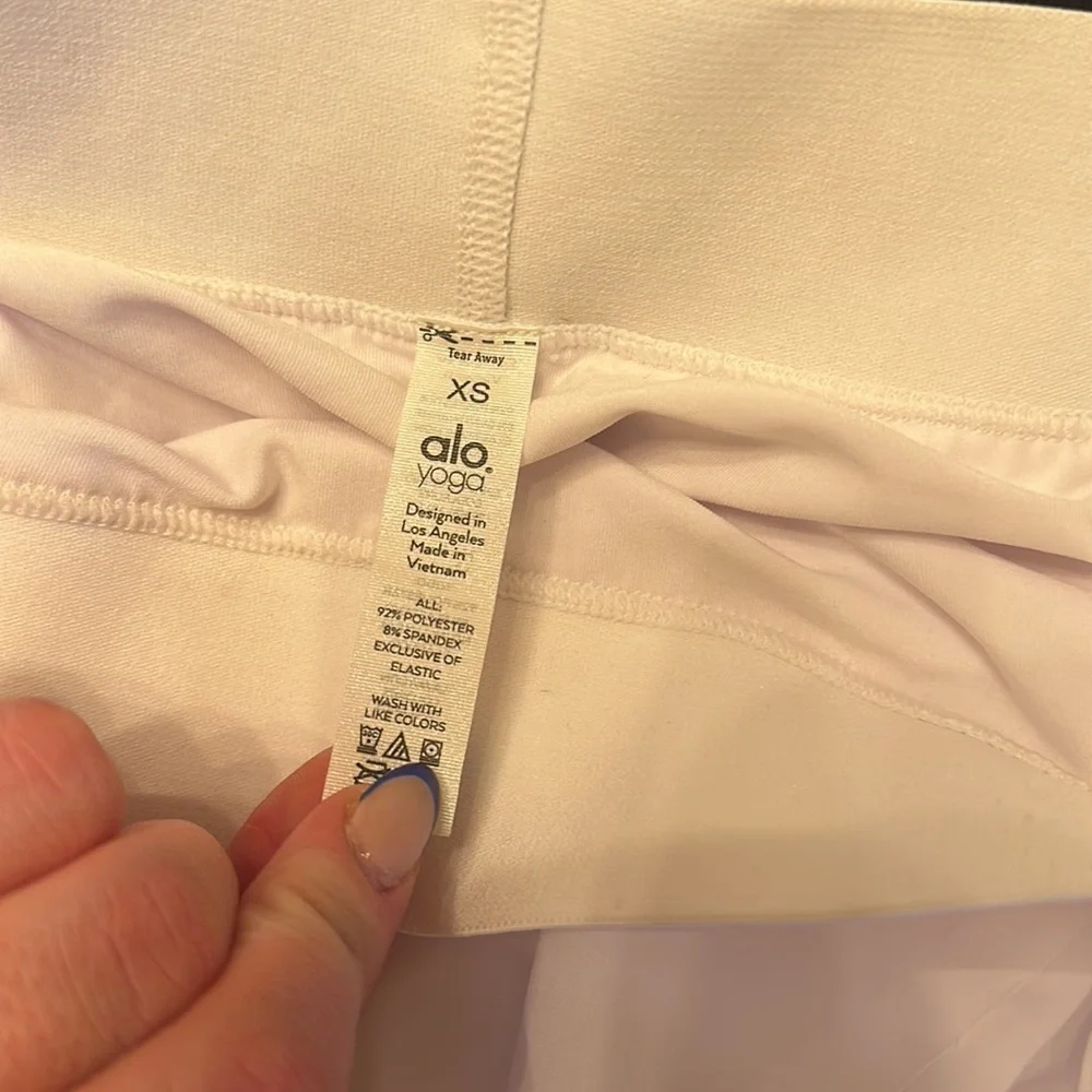 AloYoga White Tennis Golf Skirt